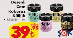 DESENLİ CAM KOKUSUZ KÜLLÜK